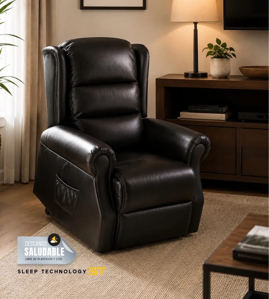SILLÓN LUXURY SPEZZIAL — Negro y wengué