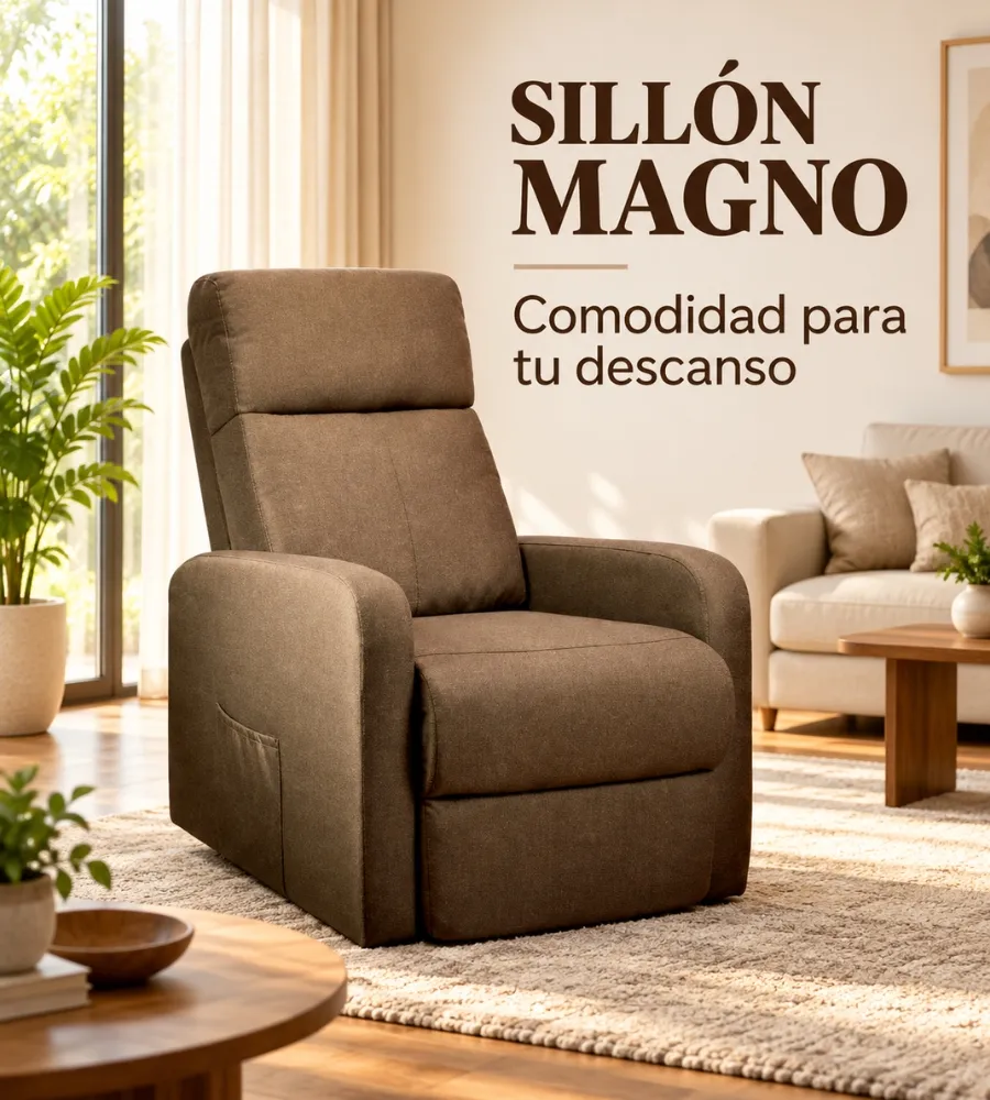 SILLÓN DE MASAJE MAGNO — Un sillón pensado para mejorar la comodidad