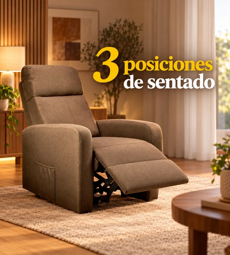 SILLÓN DE MASAJE MAGNO — Tres posiciones de sentado