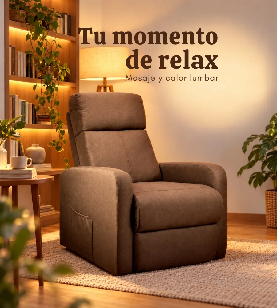 SILLÓN DE MASAJE MAGNO — Masaje y calor lumbar