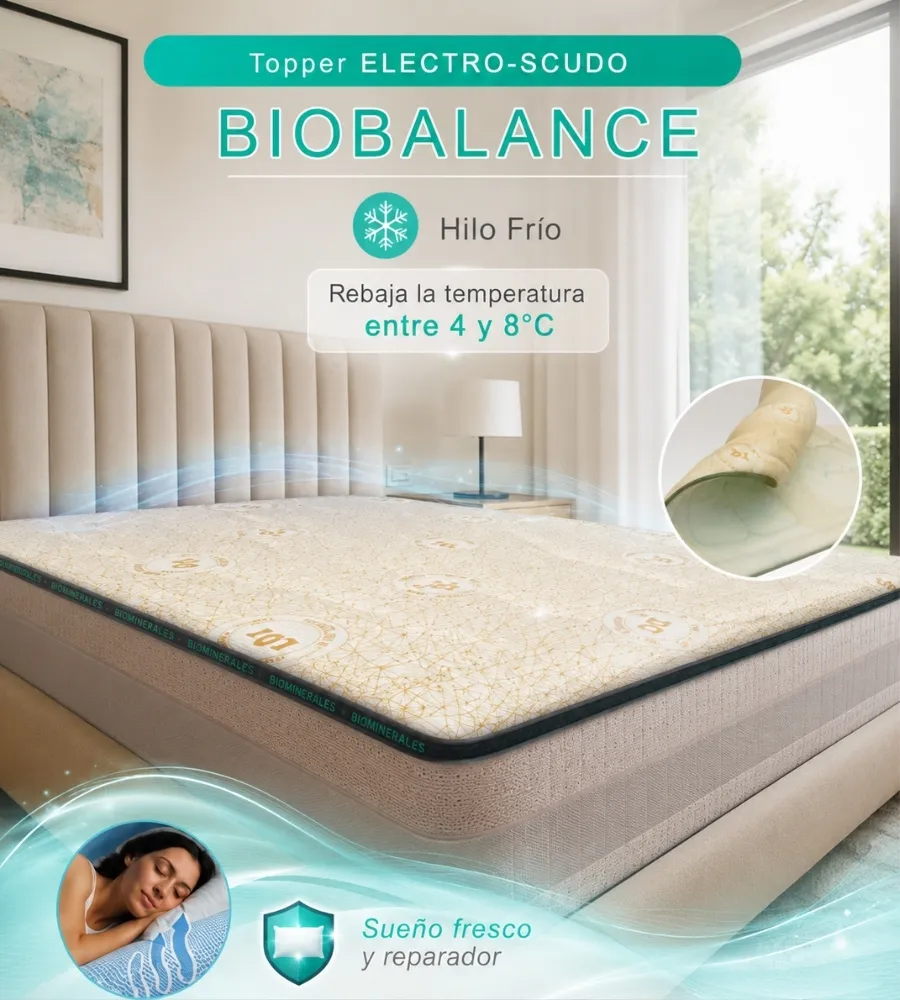 NEW TOPPER BIO-PROTEC COOL — Rebaja la temperatura entre 4 y 8 °C