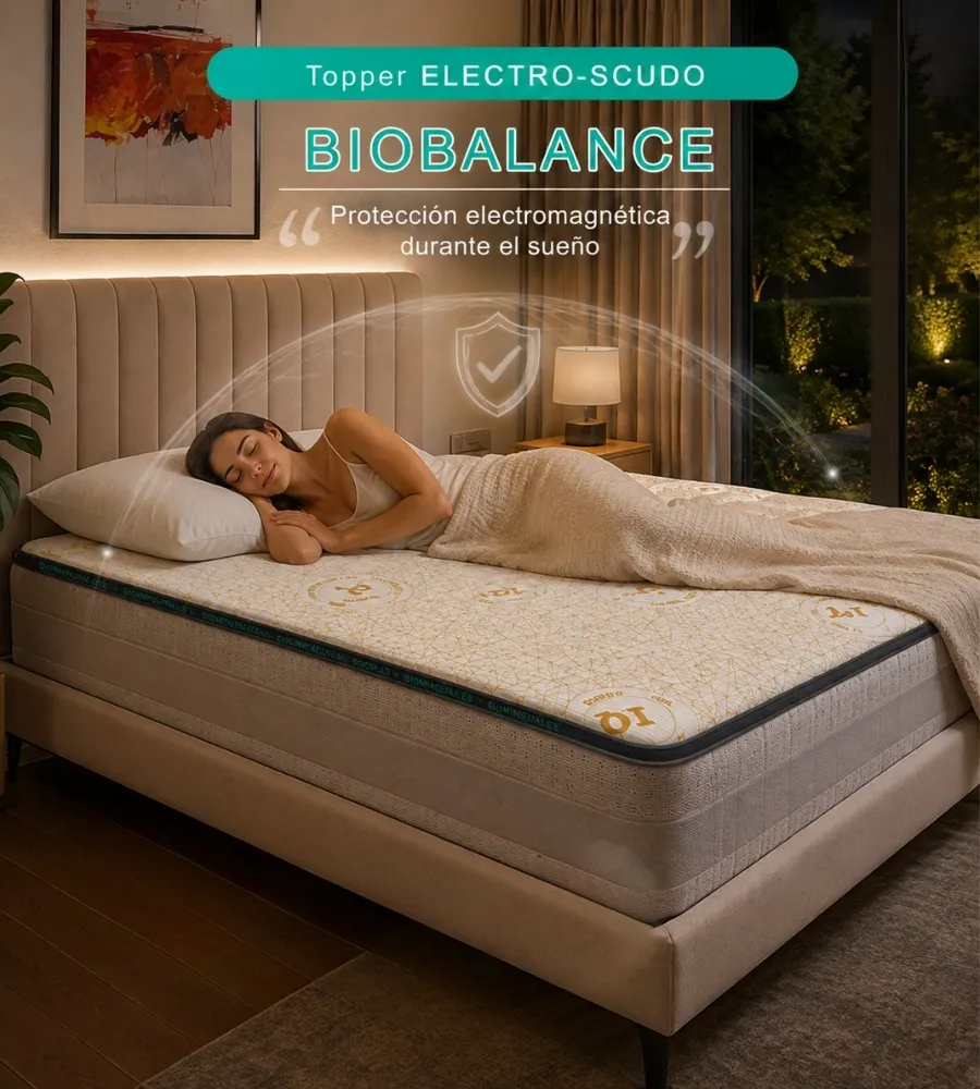 NEW TOPPER BIO-PROTEC COOL — Recarga energía durante el sueño