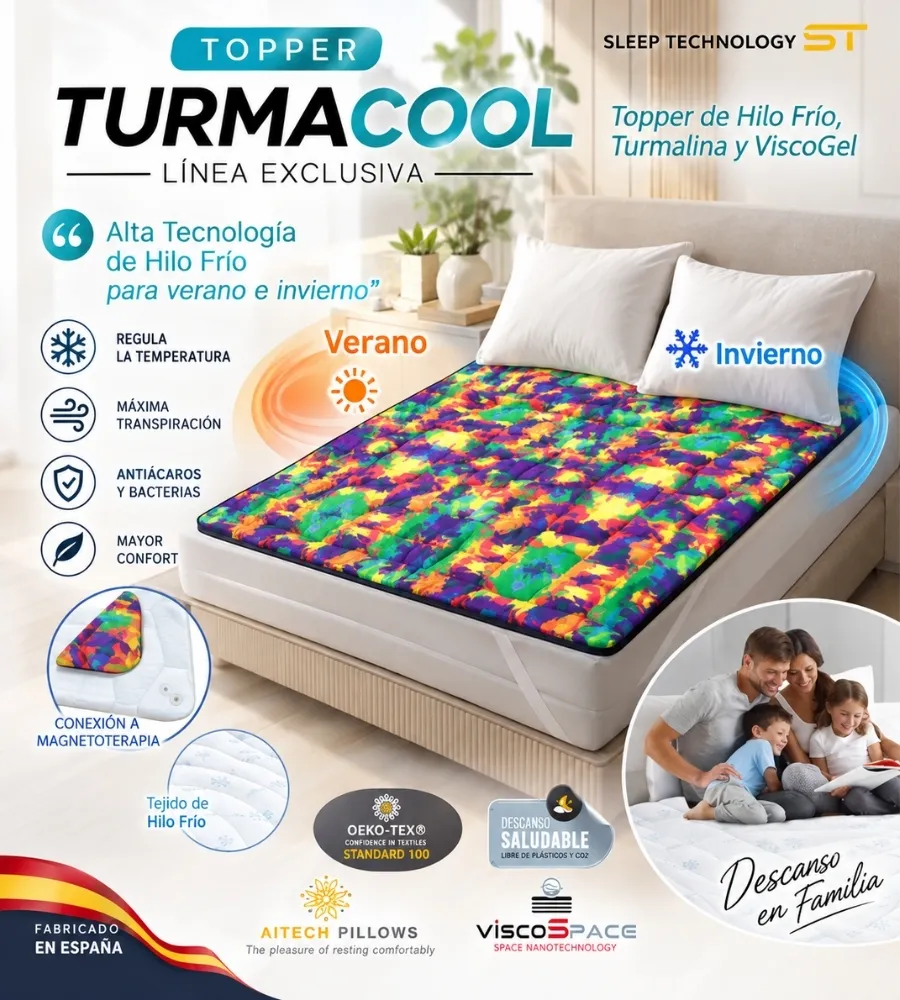 NEW TOPPER TURMACOOL — Pensado para toda la familia