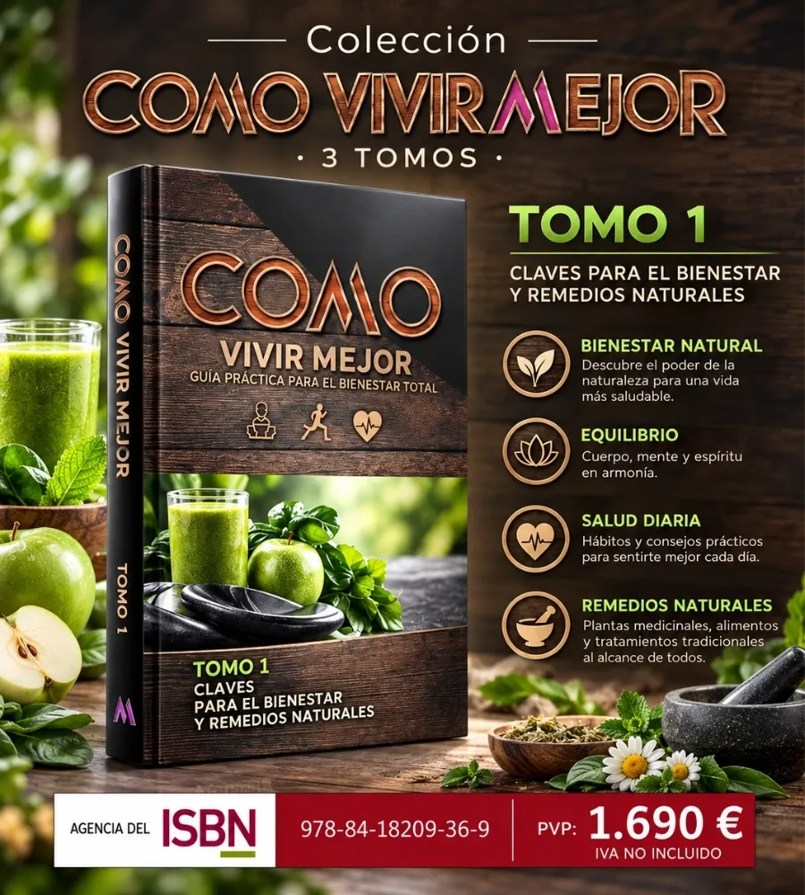 CÓMO VIVIR MEJOR · 3 TOMOS — Claves para el bienestar y remedios naturales