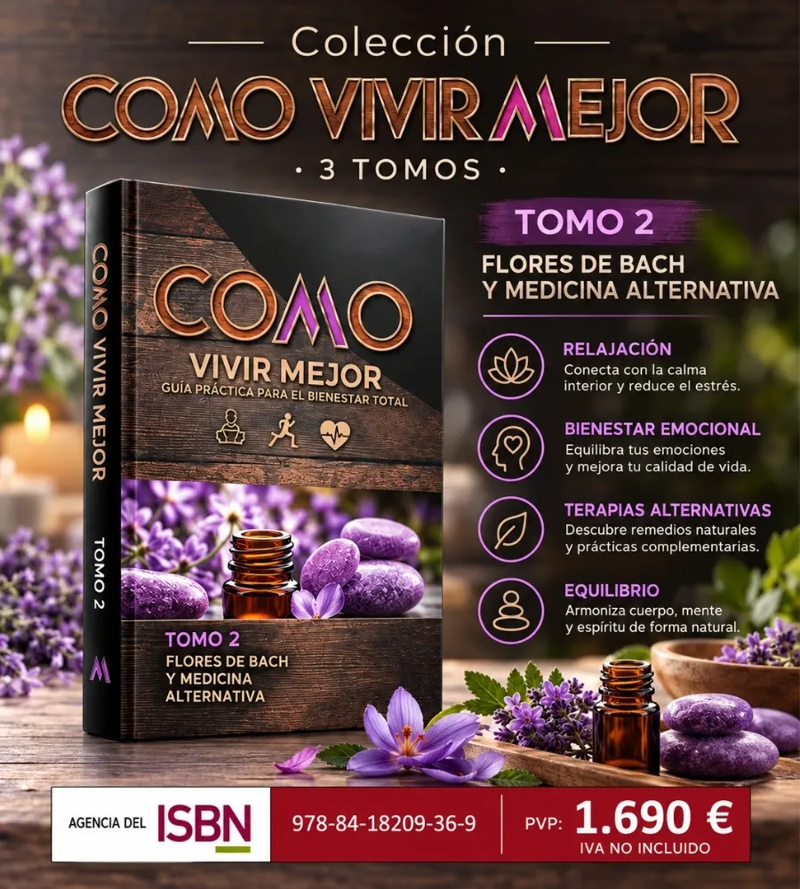 CÓMO VIVIR MEJOR · 3 TOMOS — Flores de Bach y medicina alternativa
