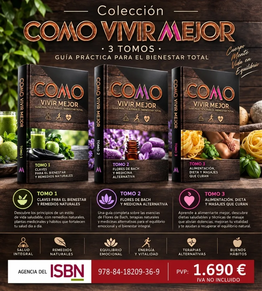 CÓMO VIVIR MEJOR · 3 TOMOS — Cuerpo, mente y vida en equilibrio