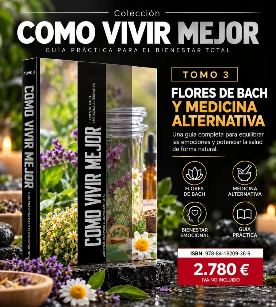 CÓMO VIVIR MEJOR · 6 TOMOS — Flores de Bach y medicina alternativa