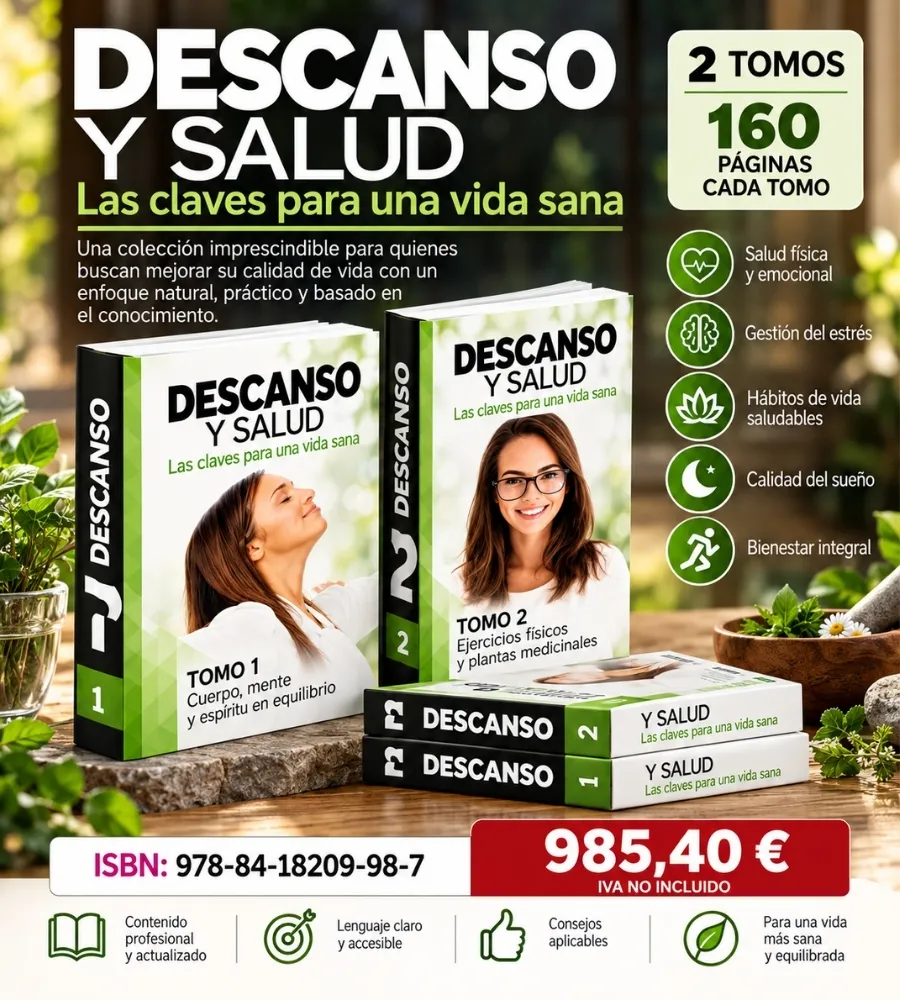 DESCANSO Y SALUD — Dos tomos de 160 páginas