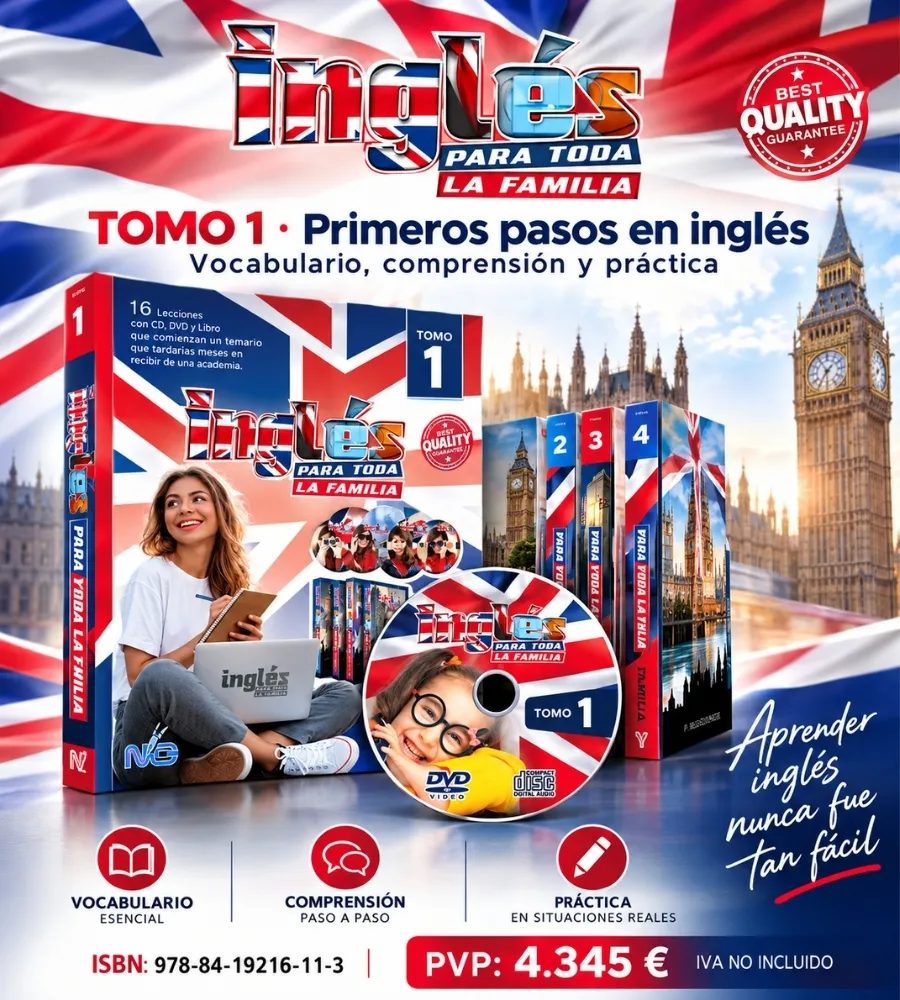 INGLÉS PARA TODA LA FAMILIA — Primeros pasos en inglés