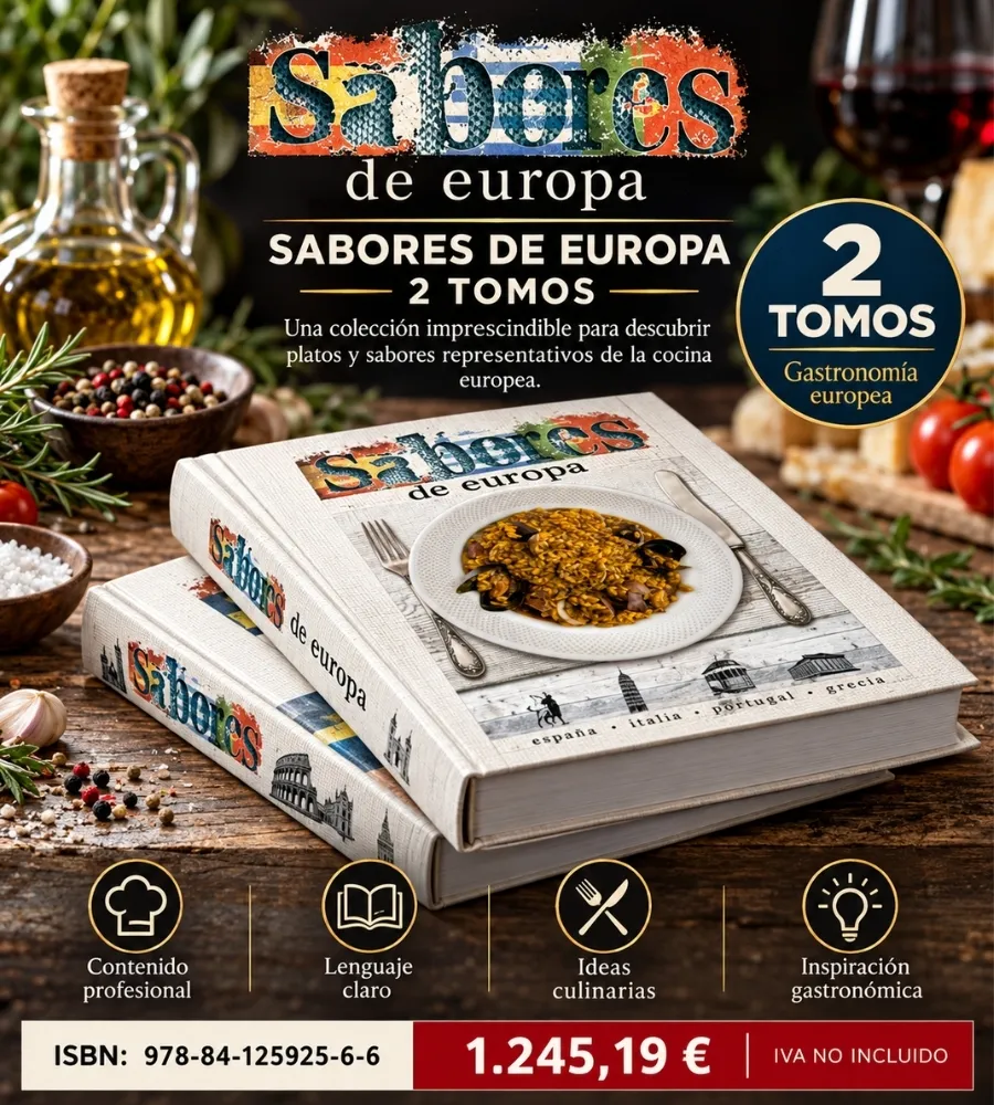 SABORES DE EUROPA — Gastronomía europea en dos volúmenes