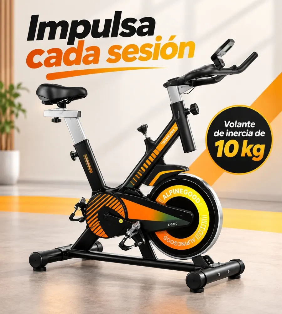 BICICLETA SPINNING PROFESIONAL — Impulsa cada sesión