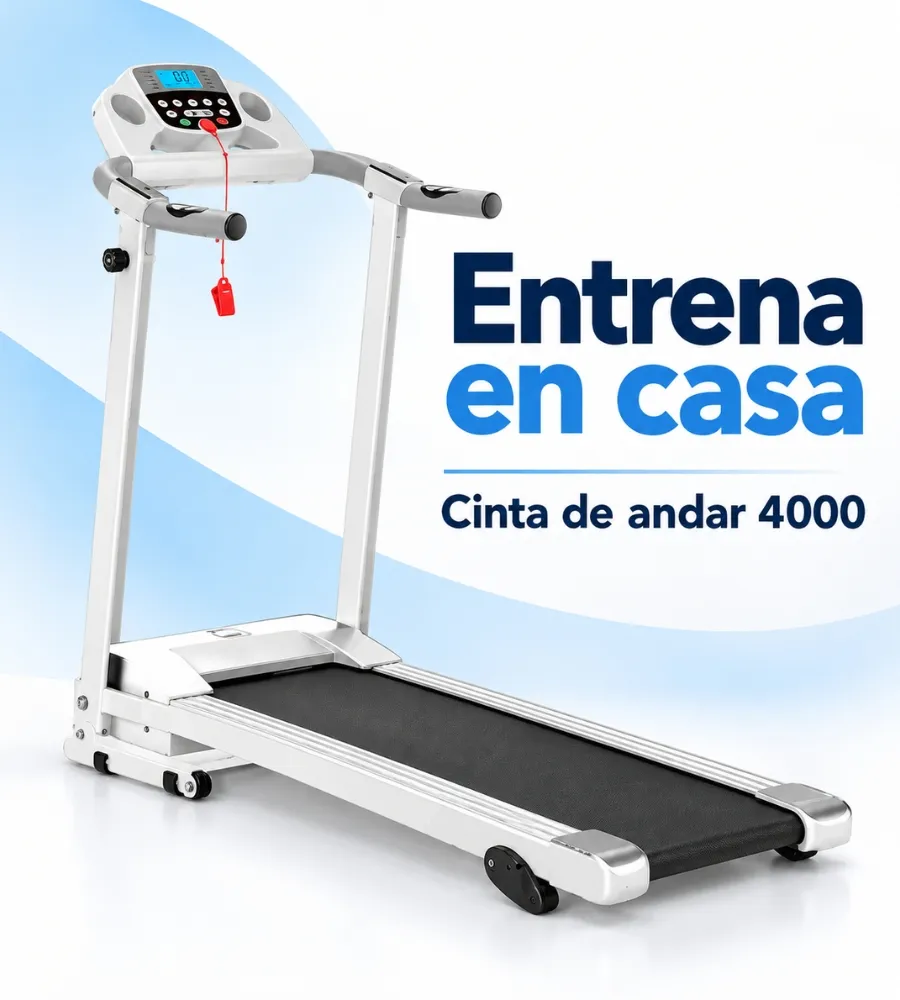 CINTA DE ANDAR 4000 — Motor de mil vatios