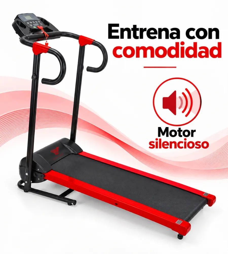 CINTA DE ANDAR Y CORRER PLEGABLE — Entrena con comodidad