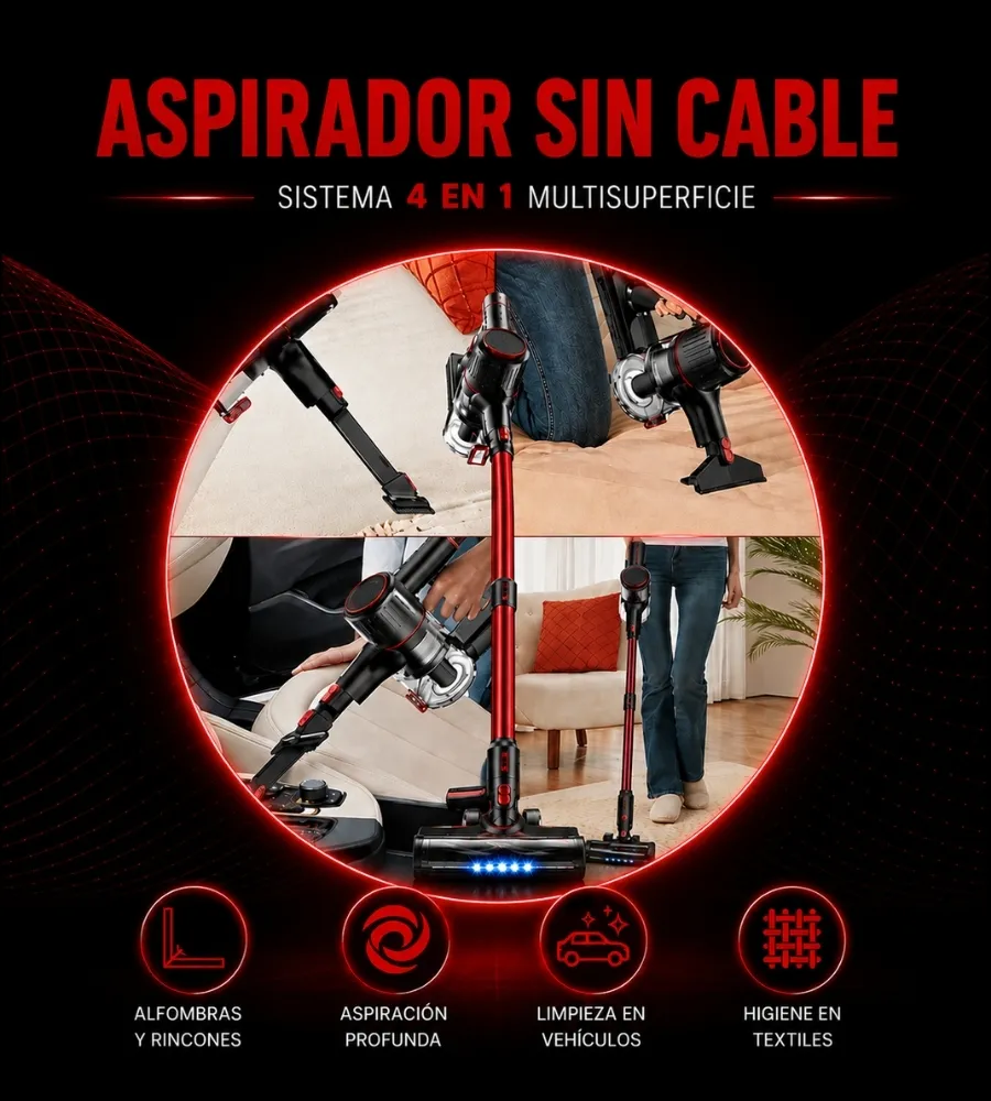 Aspirador Ciclónico Plus-Bio — sistema 4 en 1