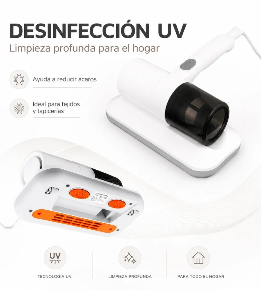 Aspirador Colchones UV — desinfección ultravioleta