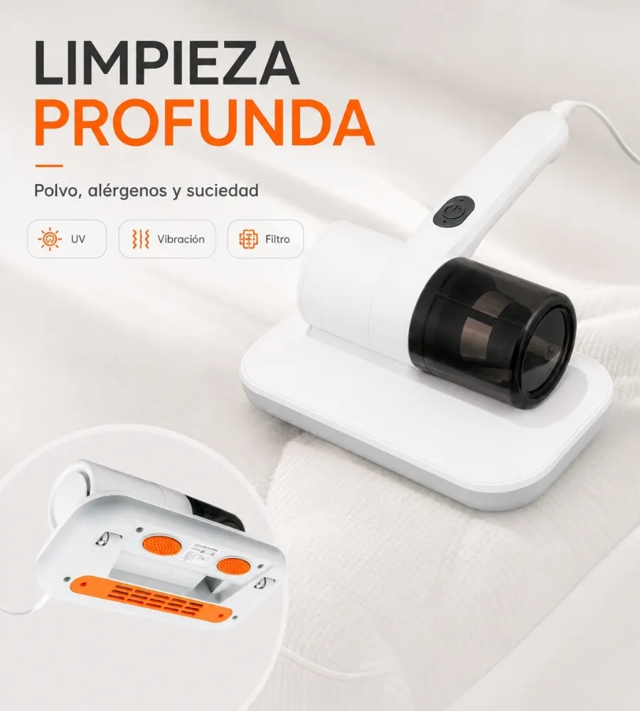 Aspirador Colchones UV — limpieza profunda