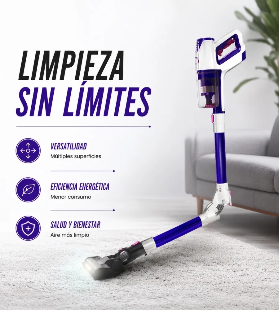 Aspirador Vertical Flex 360 — versatilidad