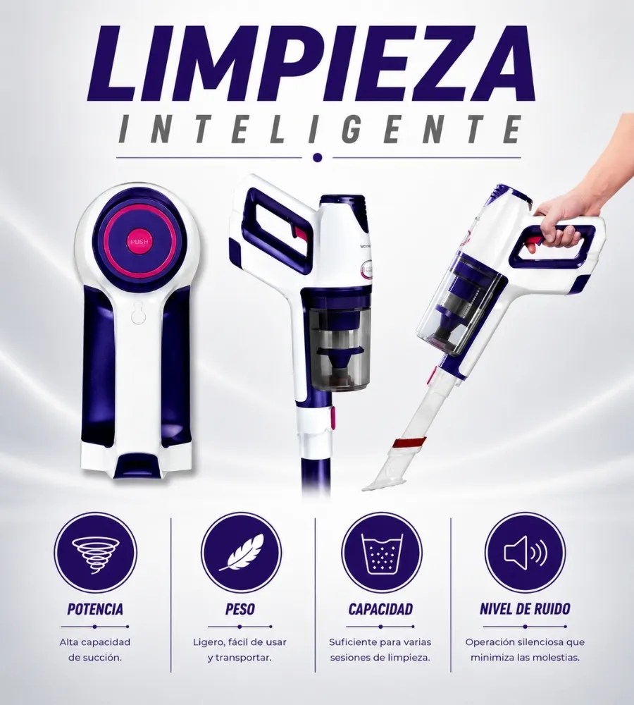 Aspirador Vertical Flex 360 — equilibrio de prestaciones
