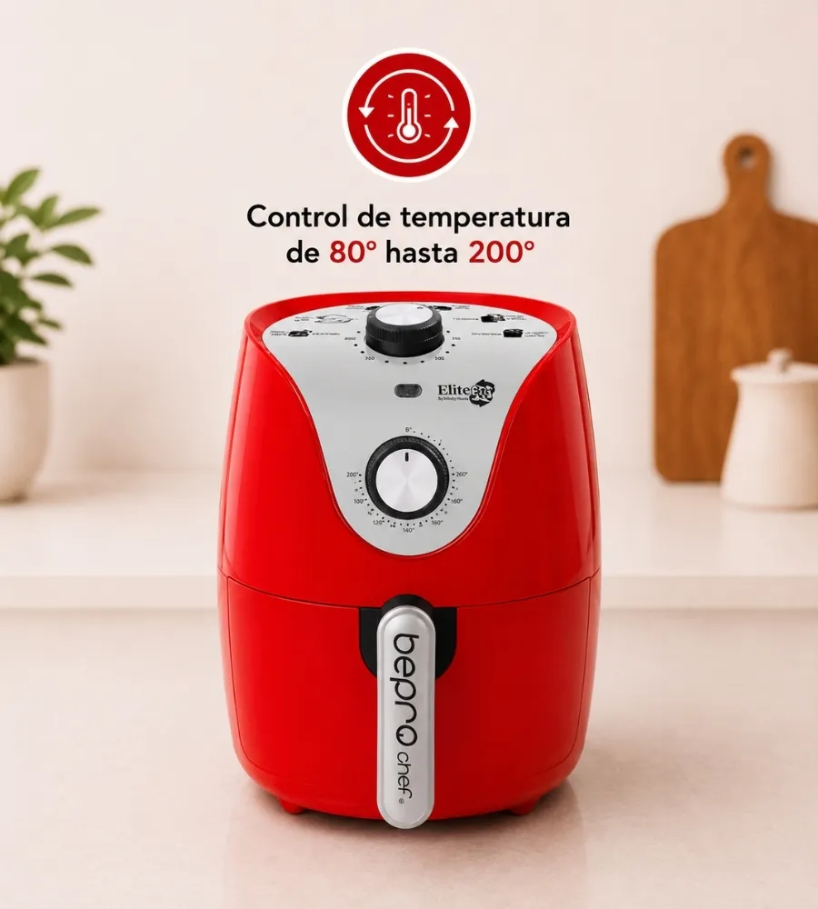 Bepro Chef 2,2 Litros — control de temperatura de 80 a 200 grados