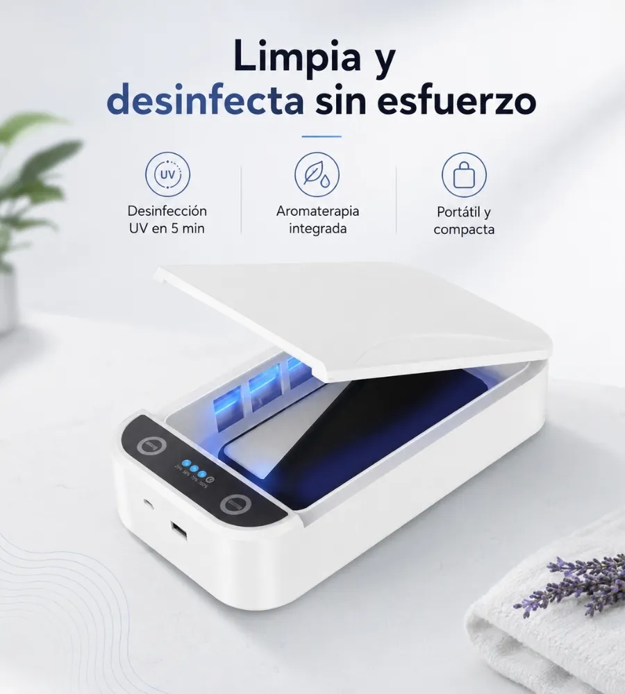 Caja Esterilizadora UV — limpia y desinfecta sin esfuerzo