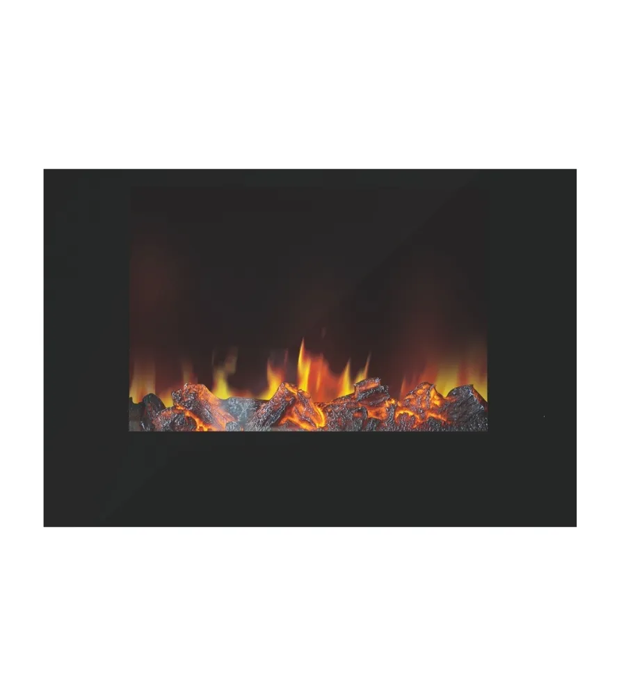Chimenea Eléctrica Cristal de Pared