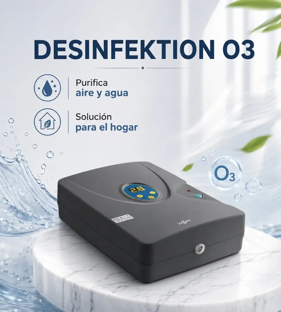 Desinfektion O3 — purificación de aire y agua