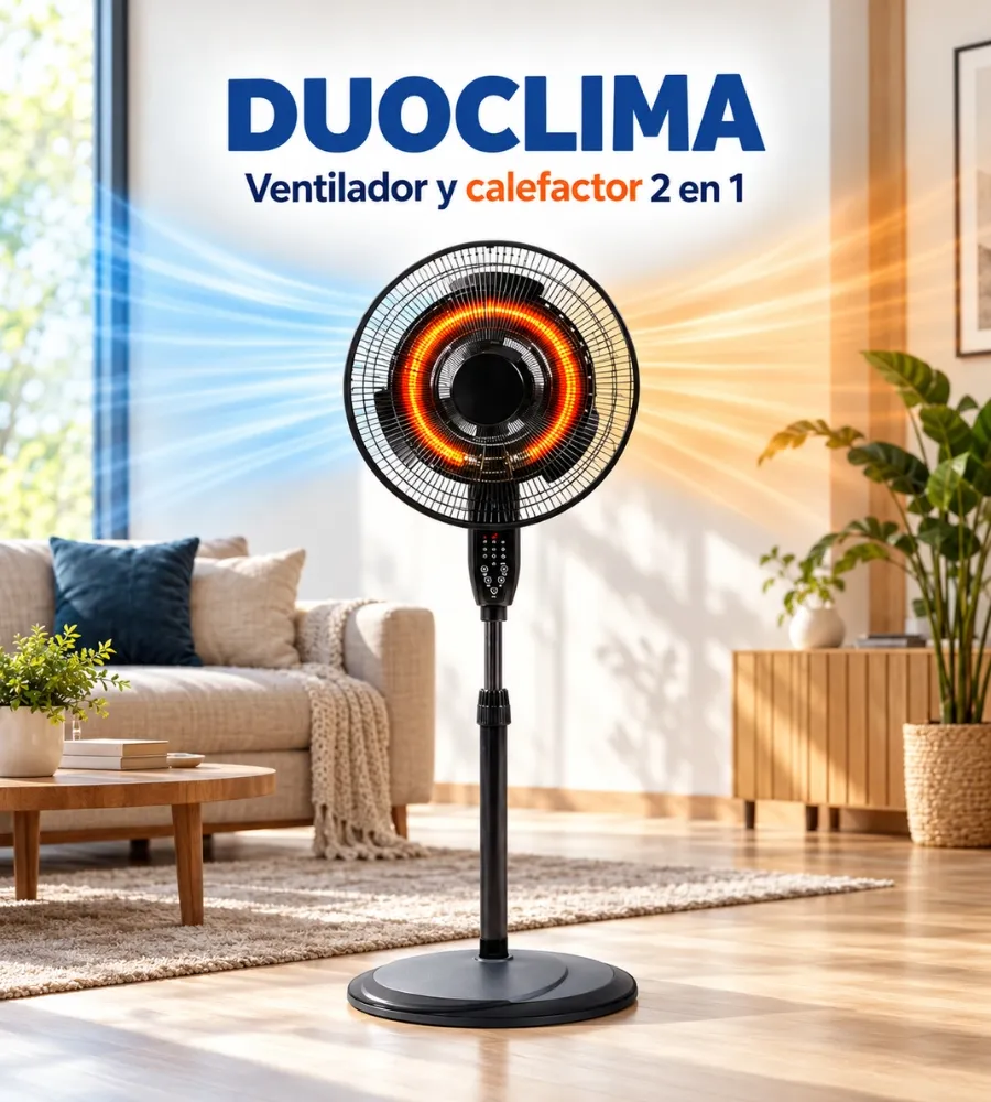 Ventilador Duoclima: ventilador y calefactor 2 en 1