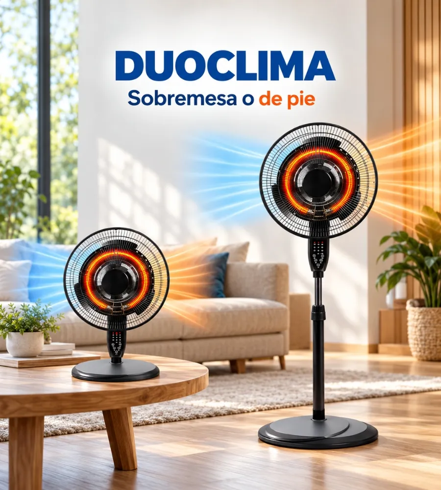 Ventilador Duoclima: sobremesa o de pie
