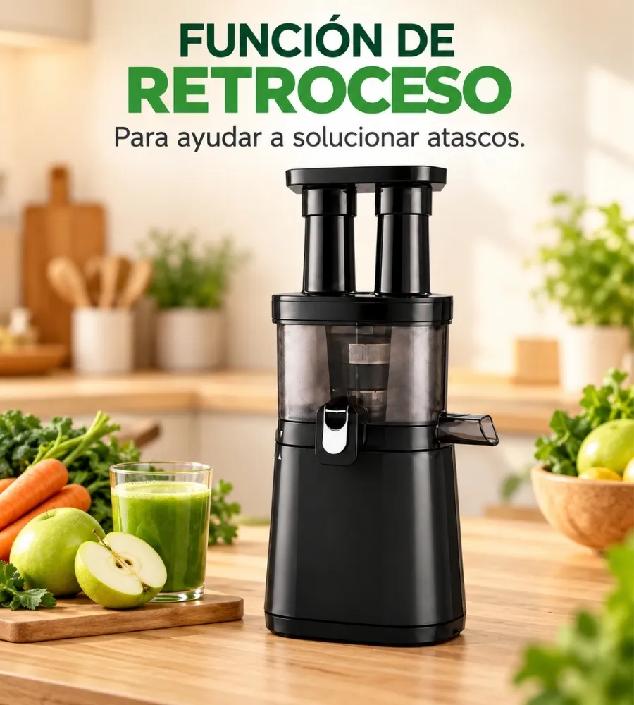 Exprimidor Juice Plus Vital: función de retroceso