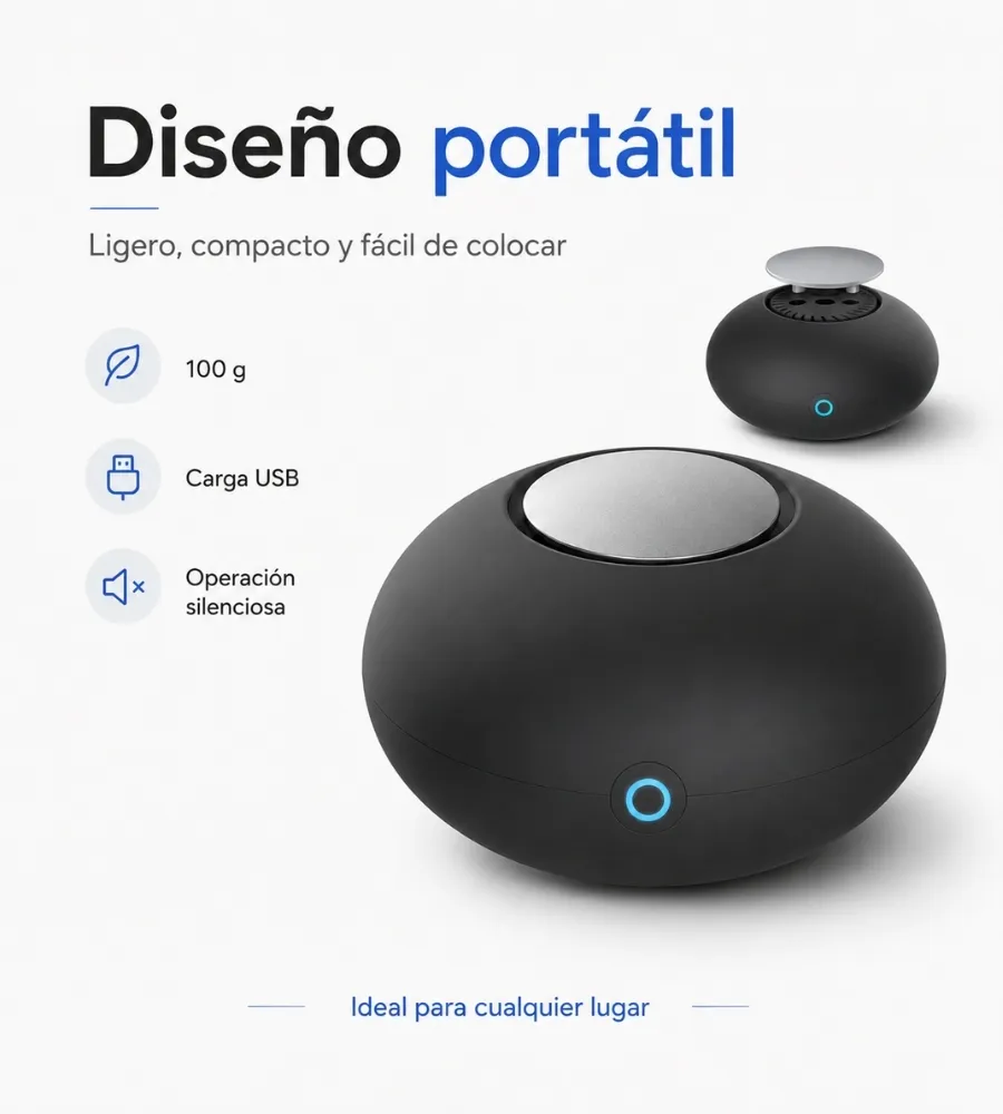 Ozono Mini — diseño portátil y autonomía