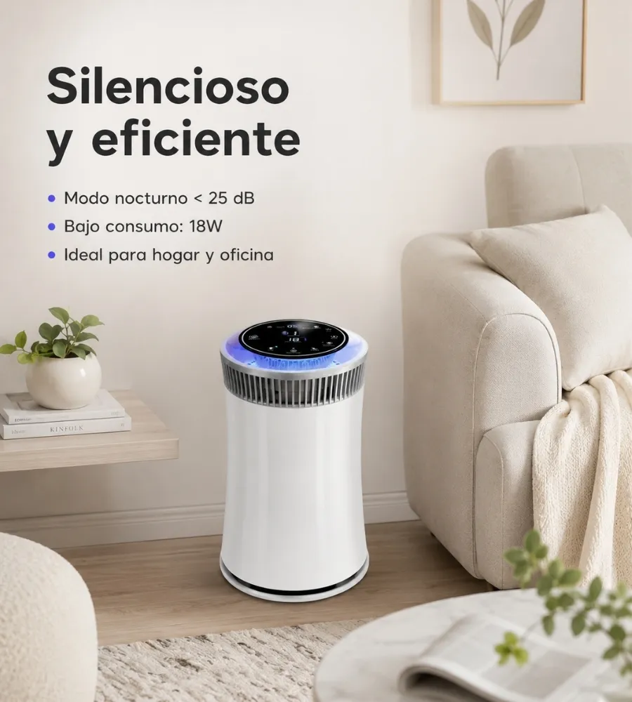 Purificador Air Freshlife 360 — silencioso y eficiente