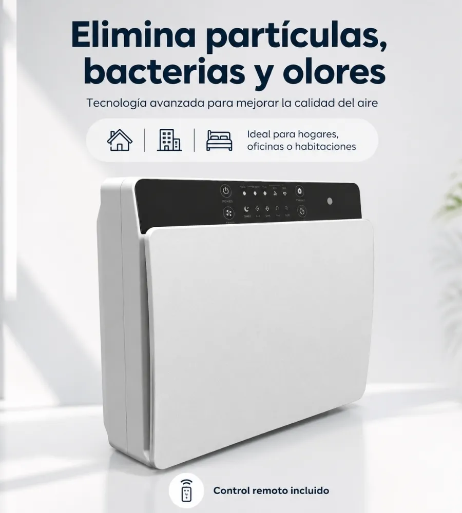Purificador de Aire Horizontal Purifity — partículas y olores