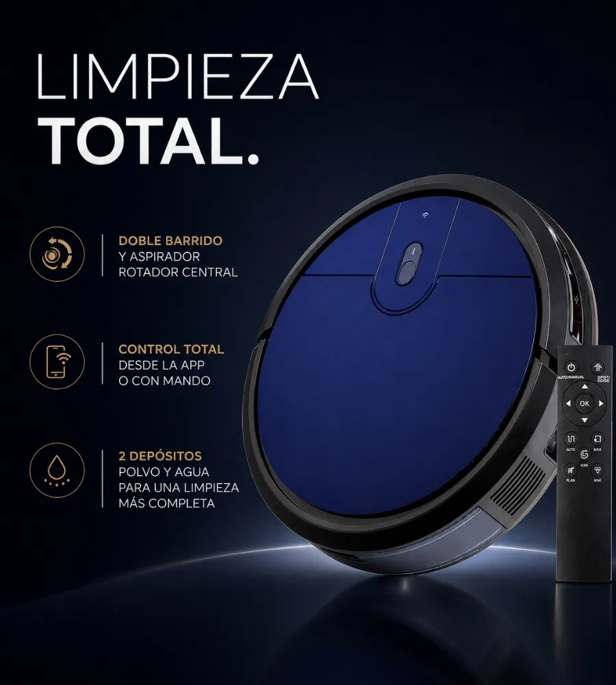 Robot Aspirador Cleaner — sistema de limpieza