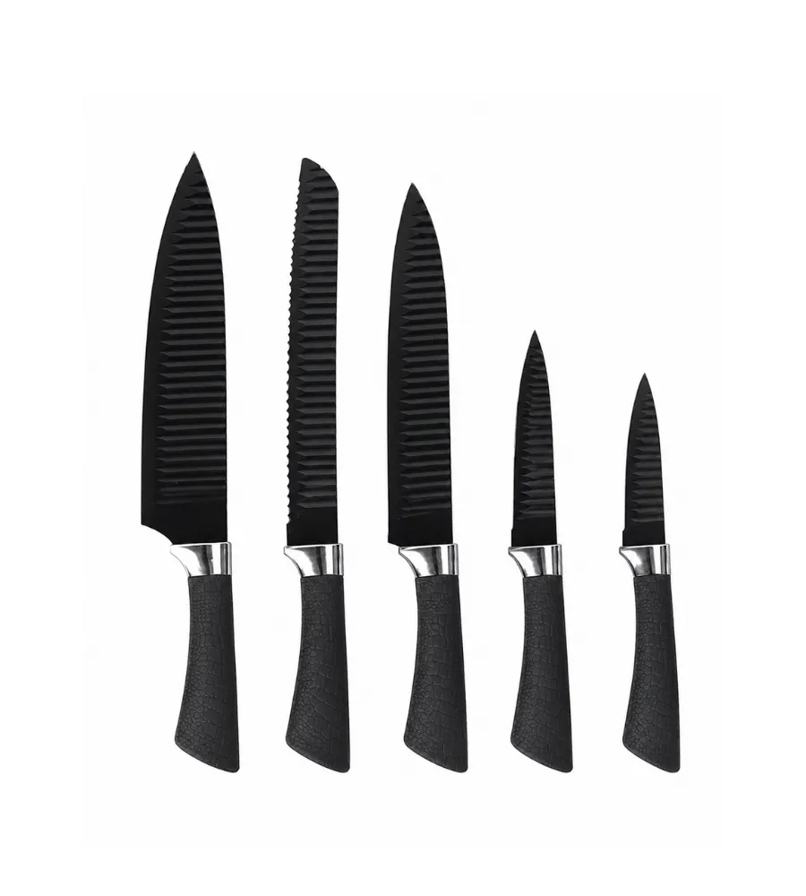 Set 5 Cuchillos Black Antiadherente