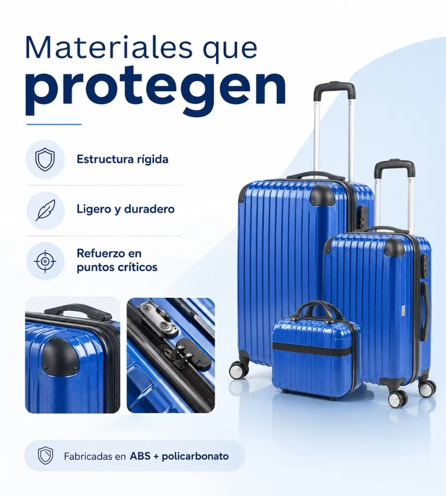 Set de Maletas — materiales que protegen
