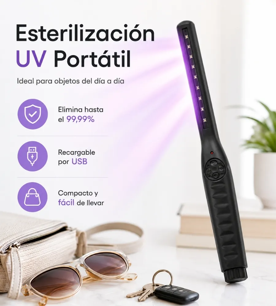 Varita Esterilizadora UV — esterilización portátil