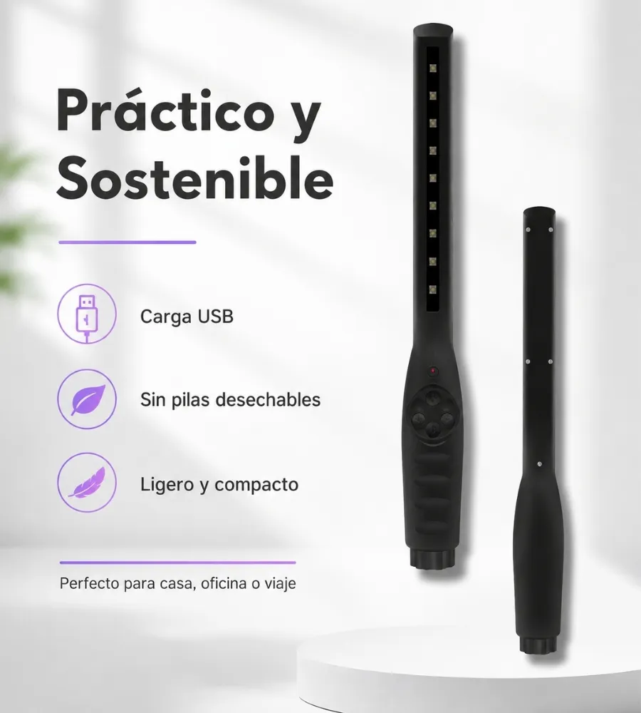 Varita Esterilizadora UV — práctico y sostenible