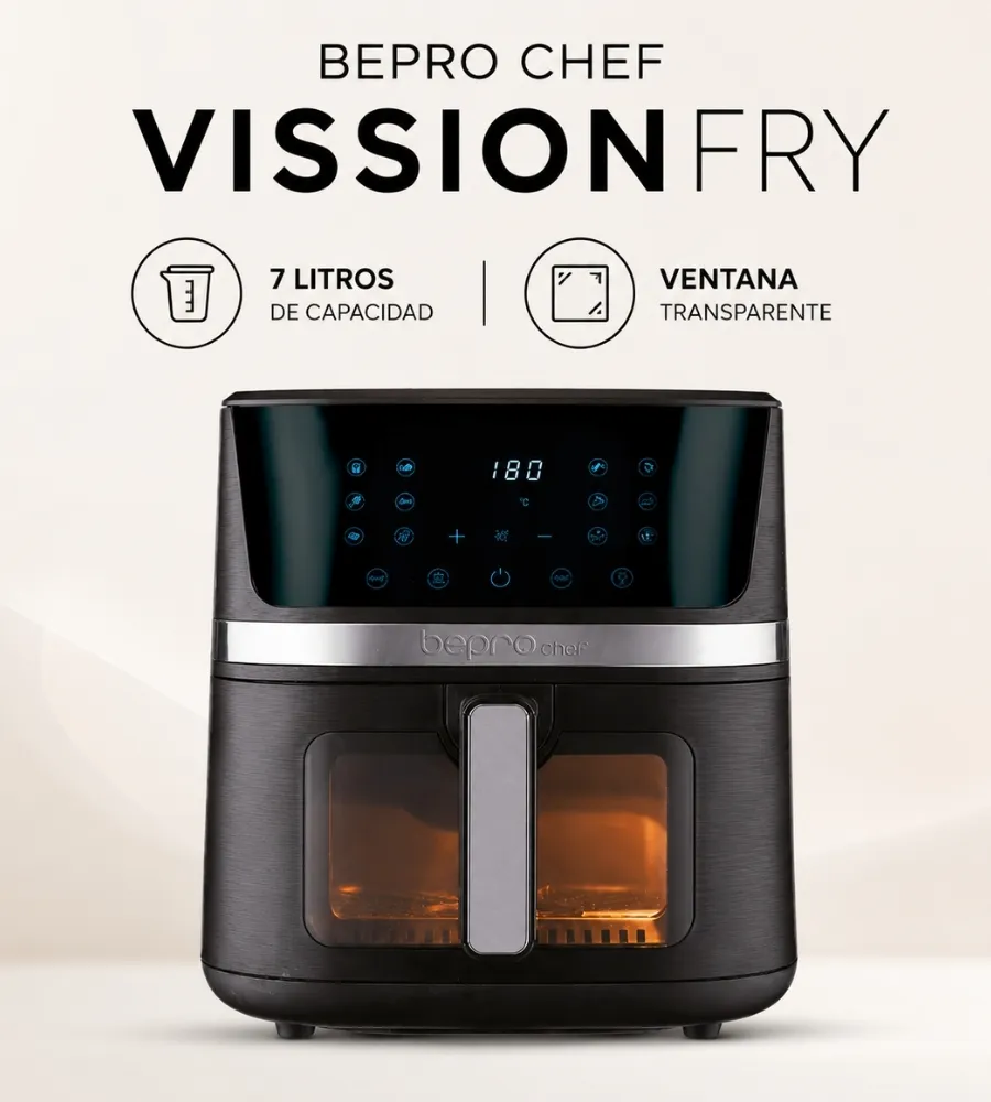 Bepro Chef VissionFry 7 Litros — ventana transparente