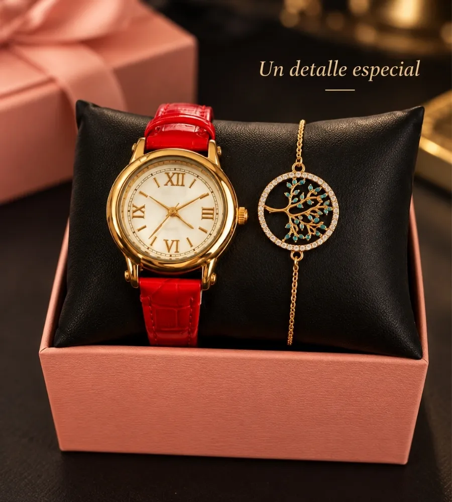 RELOJ + PULSERA — Un detalle especial