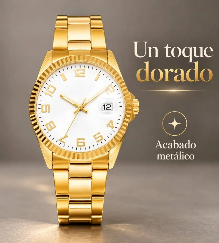 STELLA CLASSIC RELOJ CABALLERO — Un toque dorado