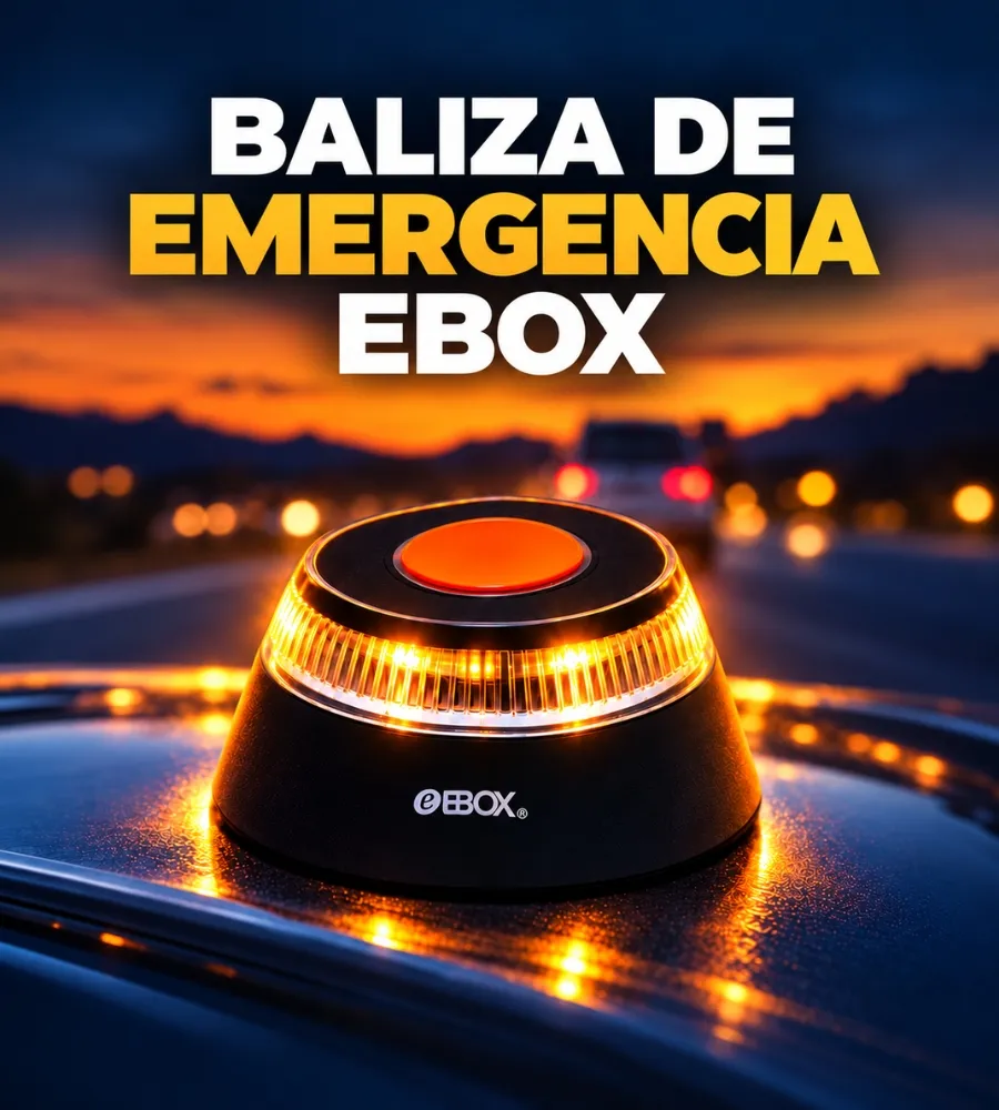 BALIZA LUZ DE EMERGENCIA EBOX — Visibilidad y conexión para señalizar tu vehículo