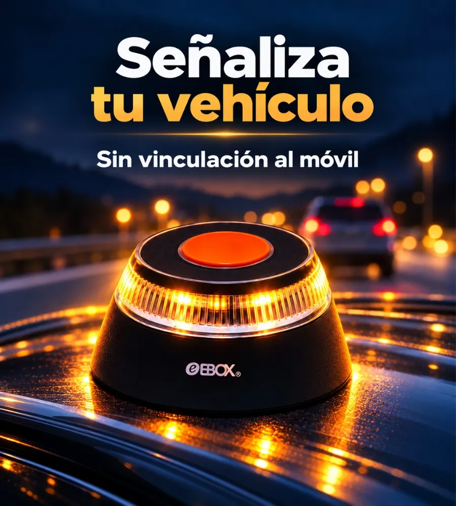 BALIZA LUZ DE EMERGENCIA EBOX — Sin vinculación al móvil
