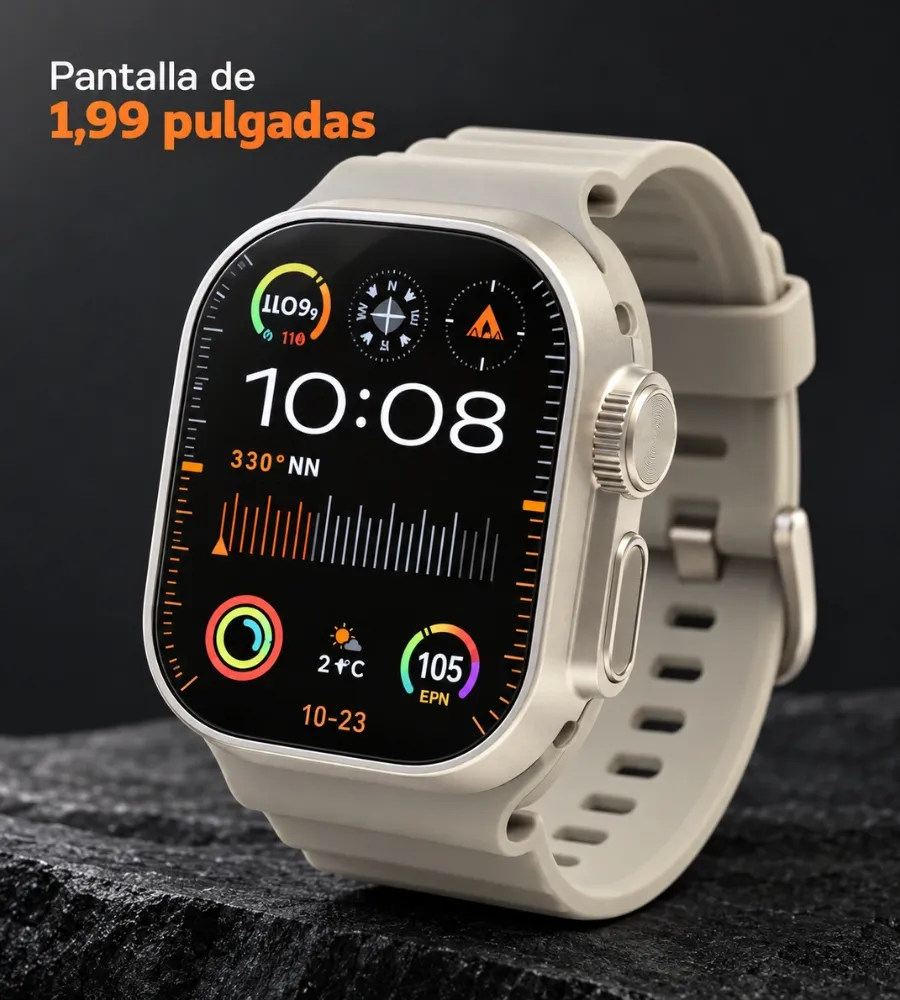 RELOJ SMARTWATCH ULTRA 2 — Una pantalla de 1,99 pulgadas
