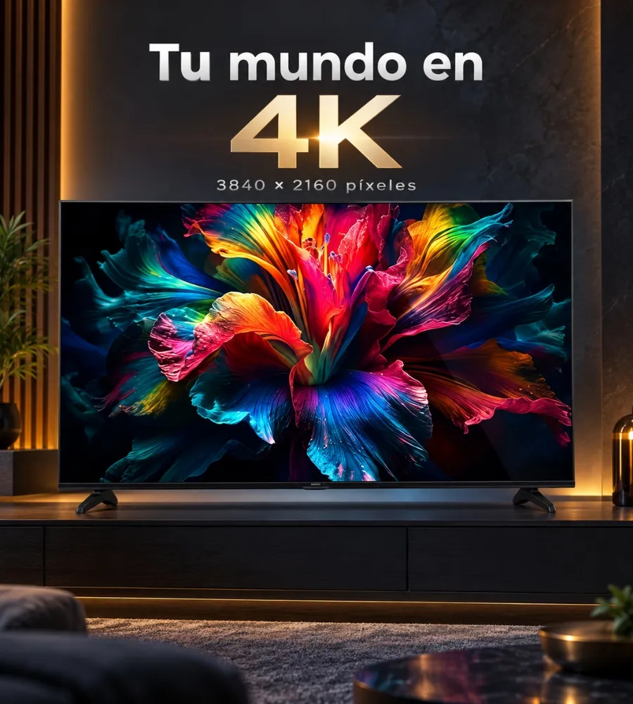 QLED UHD 55” 4K — 3840 × 2160 píxeles