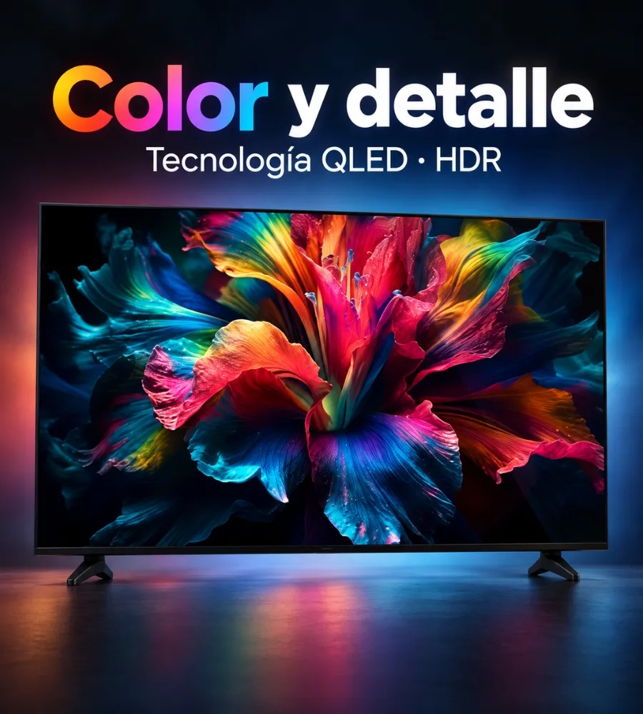 QLED UHD 55” 4K — Tecnología QLED con HDR