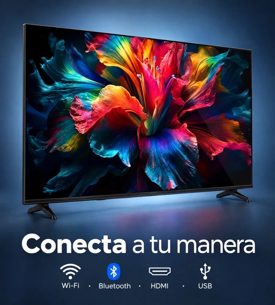 QLED UHD 55” 4K — Wi-Fi, Bluetooth, HDMI y USB
