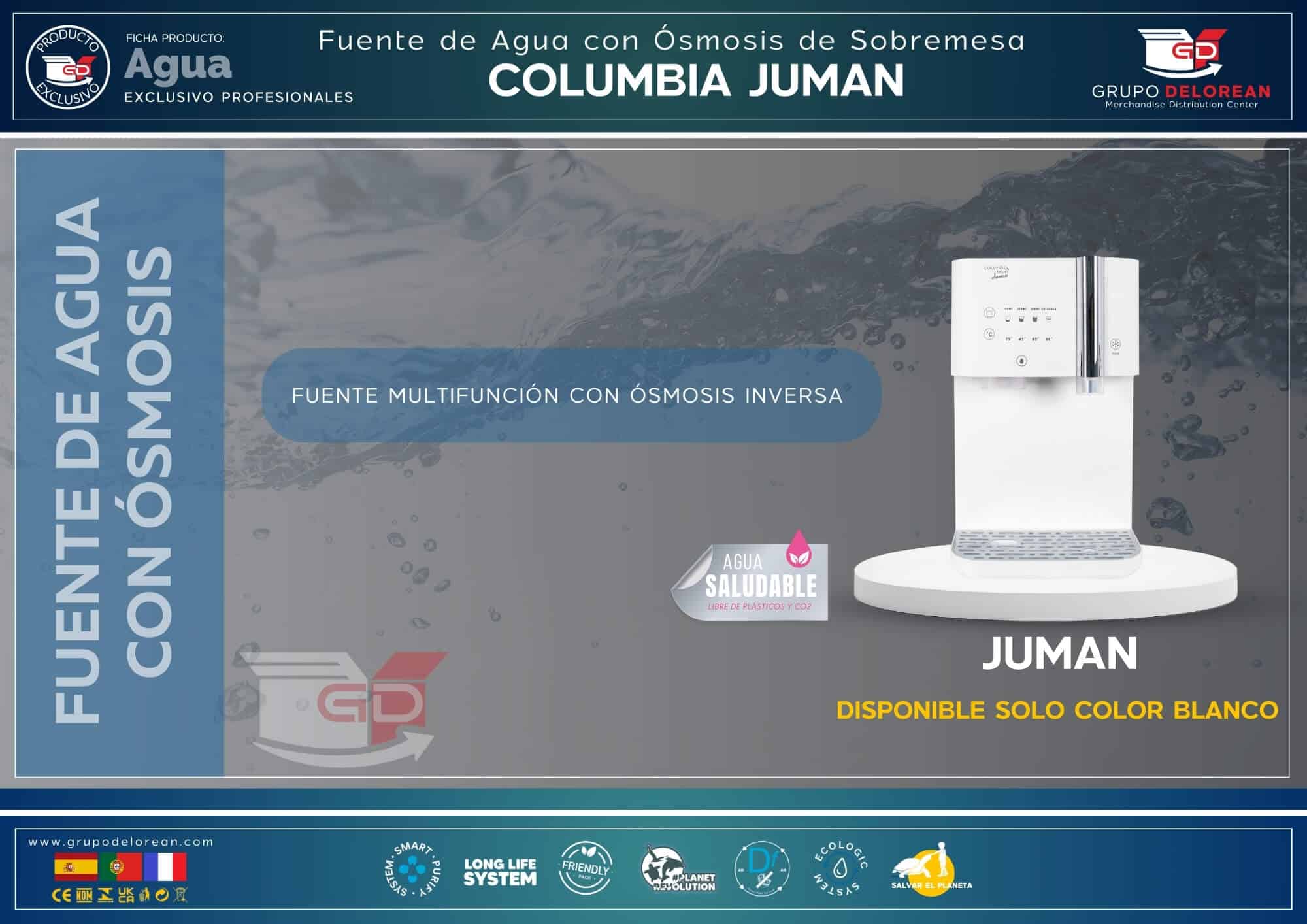 Fuente de Agua Columbia Juman