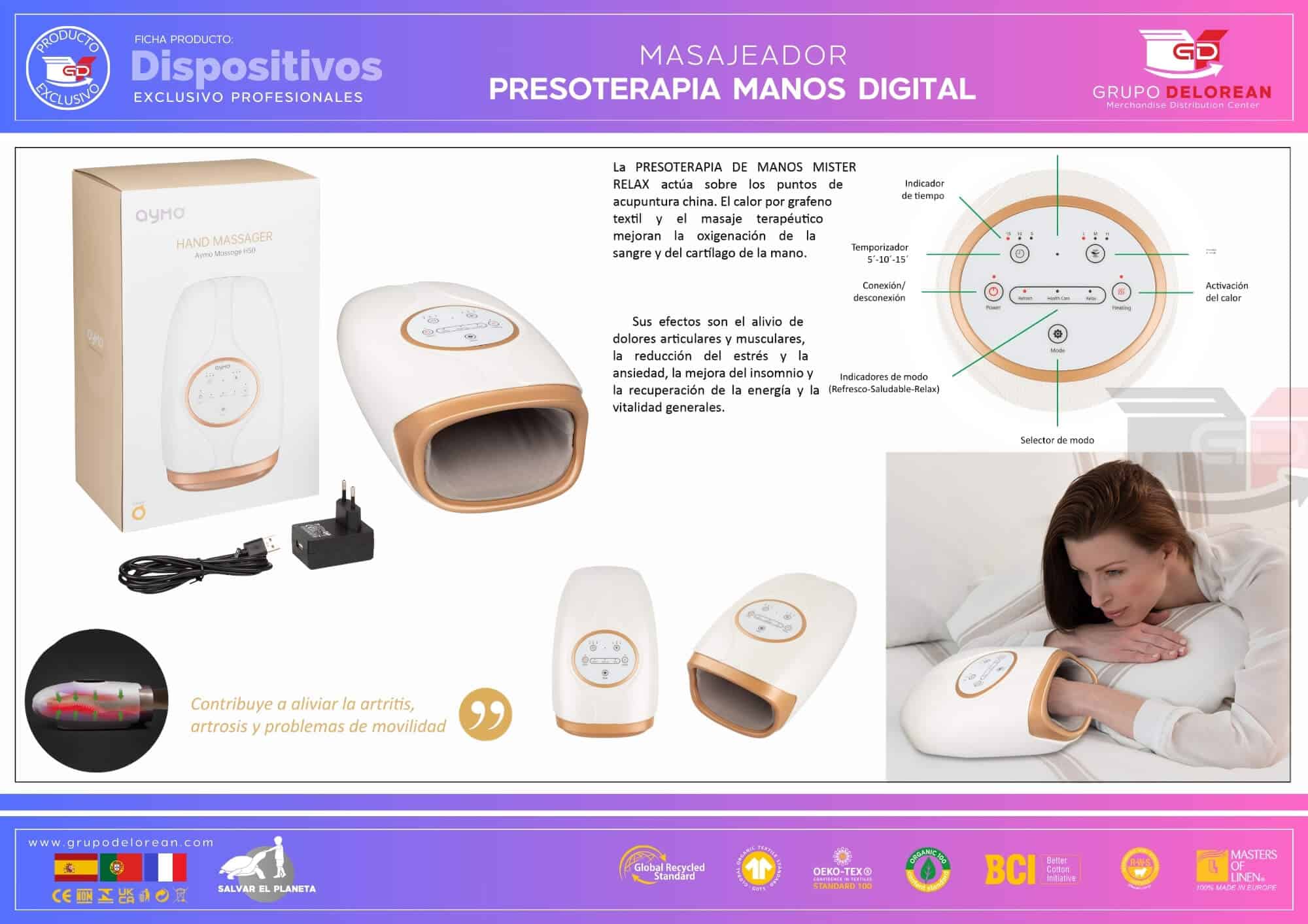 Presoterapia de Manos Digital