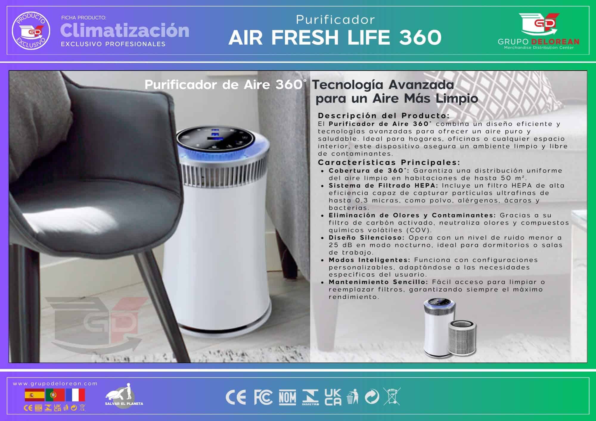 Purificador Air Fresh Life 360