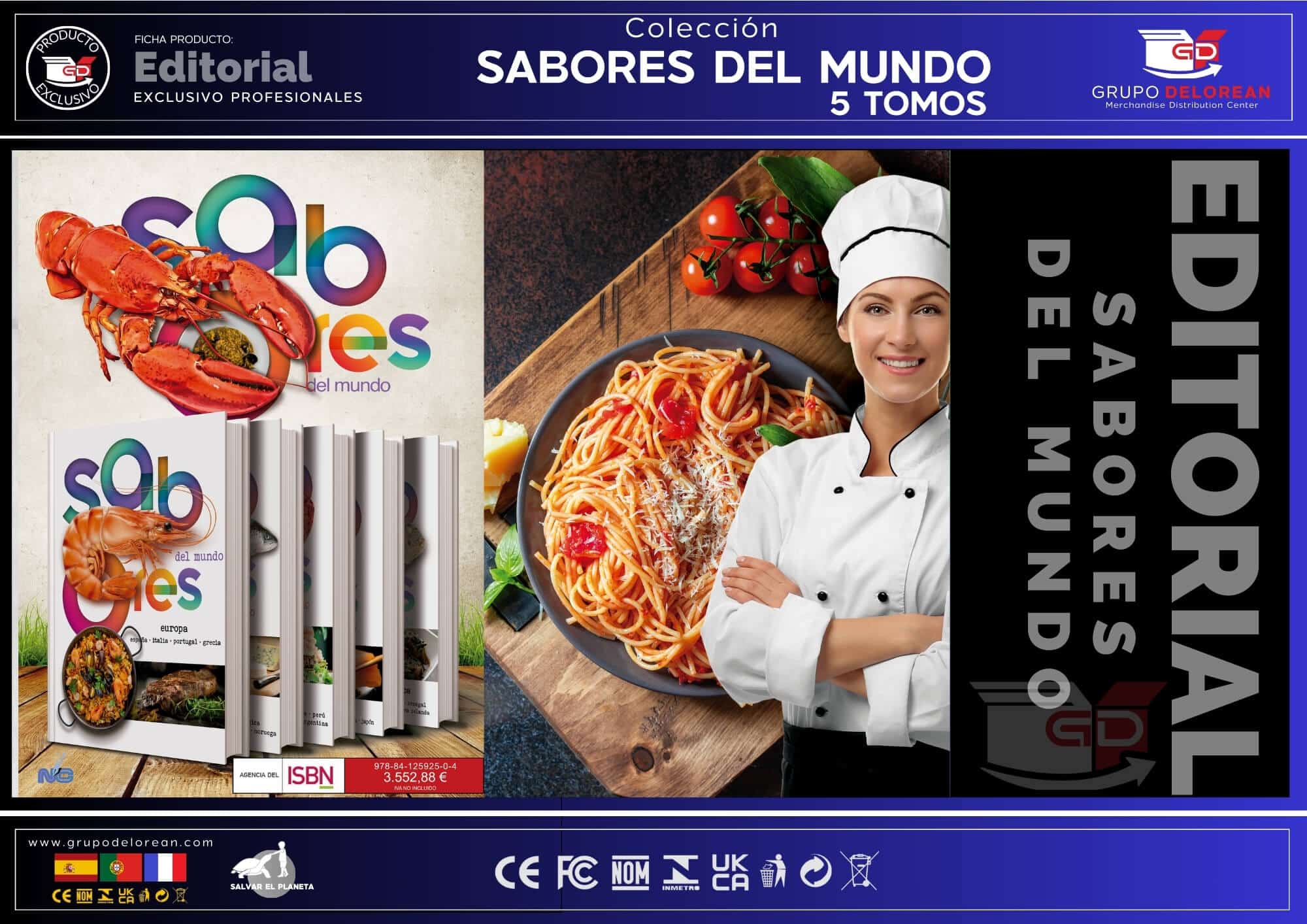 Colección Sabores del Mundo 5 Tomos